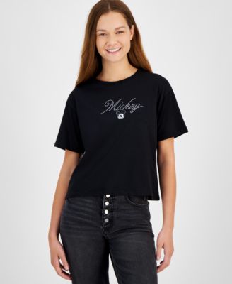 Disney - Junoirs' Cotton Rhinestone Mickey T-Shirt