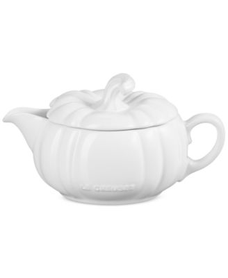 Stoneware Pumpkin 14-Oz. Gravy Boat with Lid