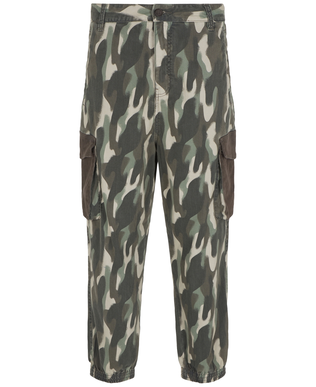 A|X Armani Exchange Men's Tapered Camo-Print Cargo Pants
