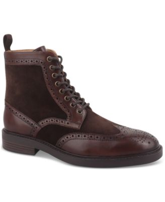 Men s Dabneyy Leather Wingtip Boot Created for Macy s