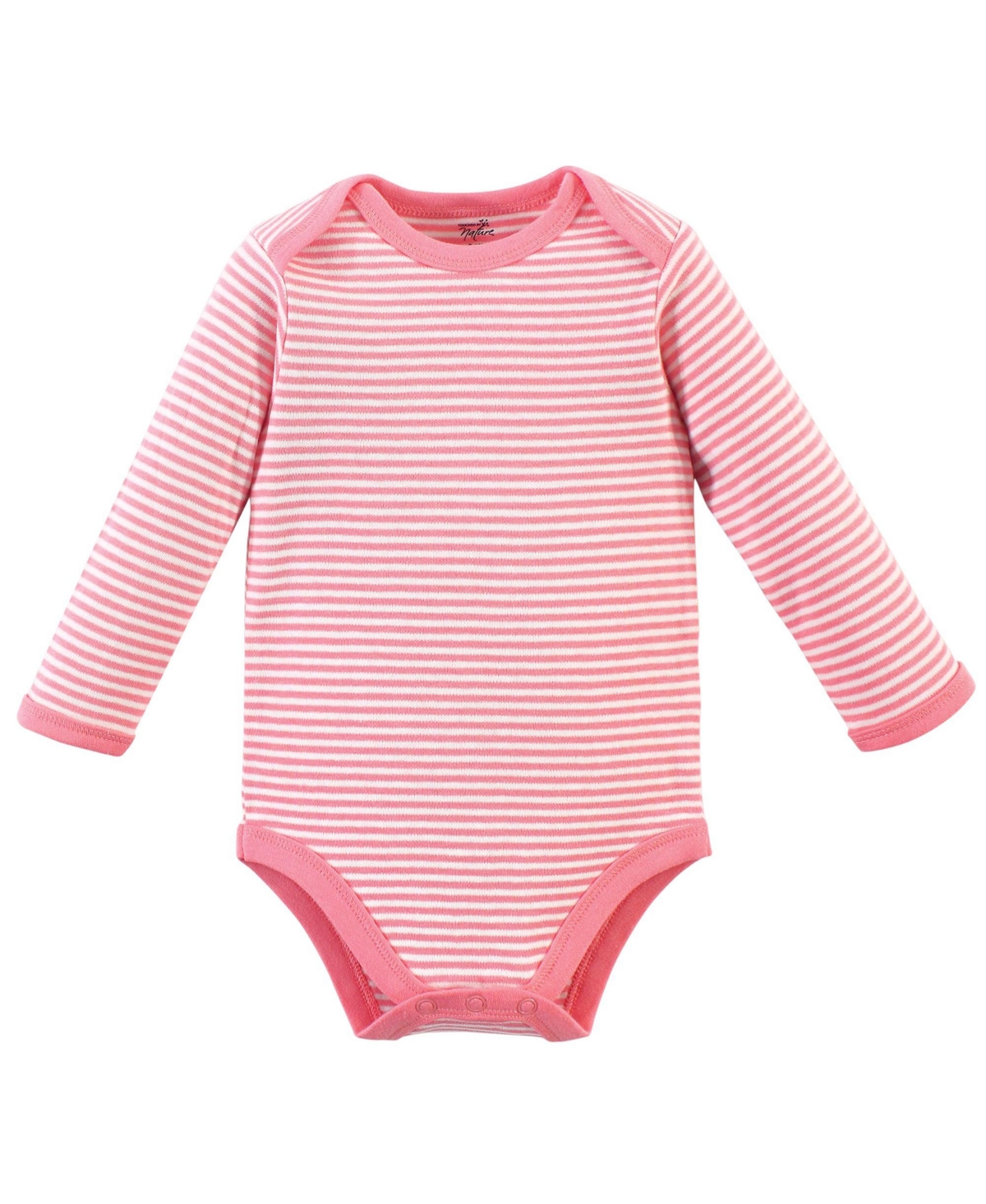 Touched by Nature Baby Girls Baby Organic Cotton Long-Sleeve Bodysuits 5pk,- Rosebud