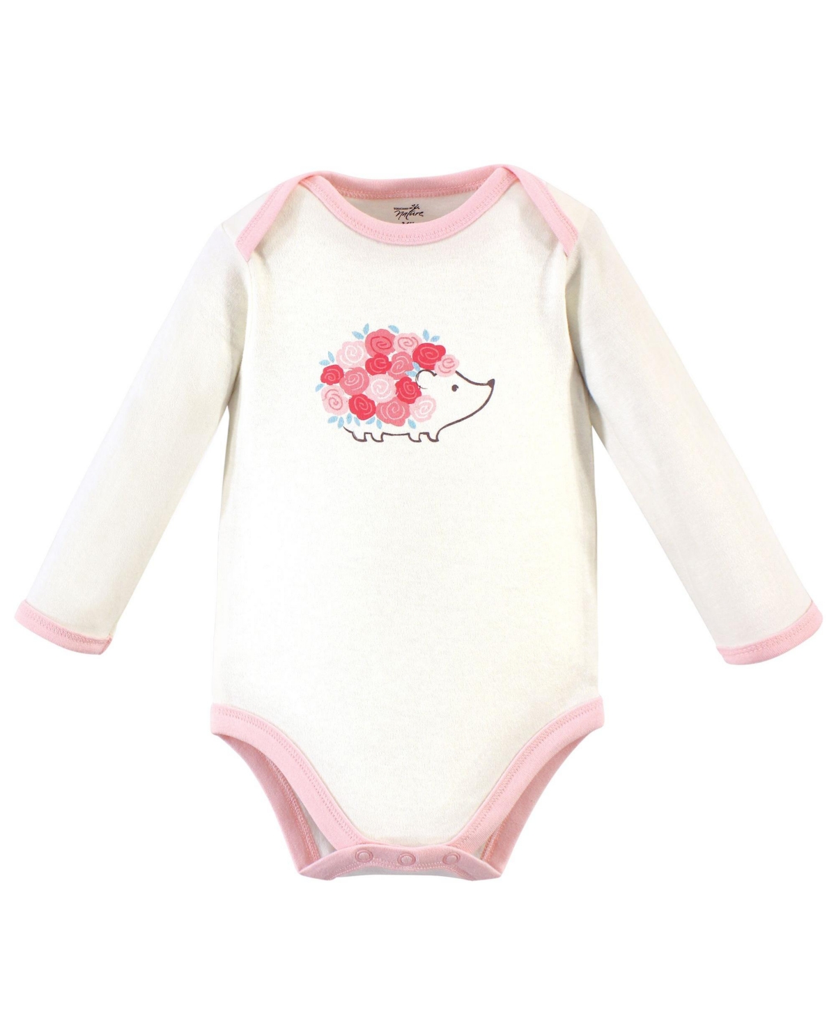 Touched by Nature Baby Girls Baby Organic Cotton Long-Sleeve Bodysuits 5pk,- Rosebud