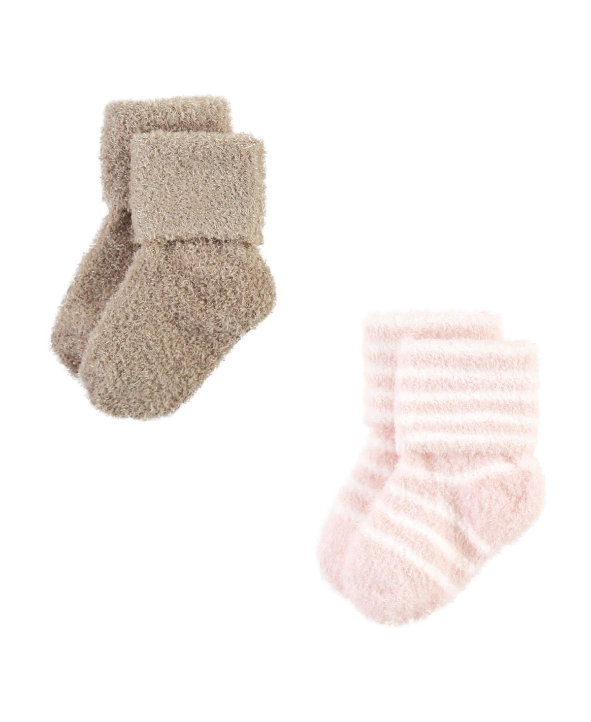 Hudson Baby Baby Girls Cozy Chenille Newborn and Terry Socks,- Burgundy heart