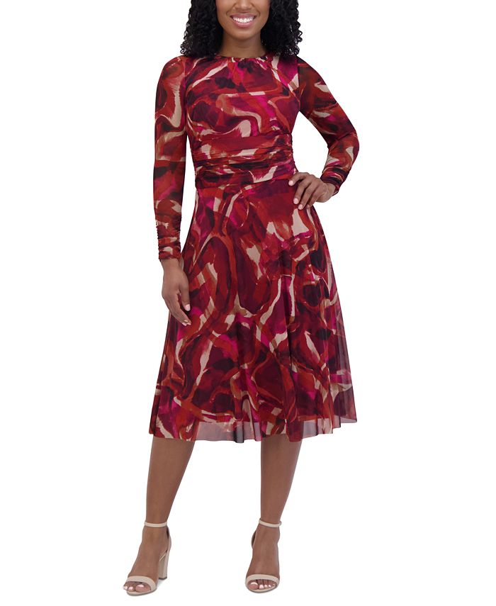 jessica howard ruched waist dress Jessica Howard Plus Size 34 Sleeve Rhinestone Cuff Surplice Neck Ruched Waist Long Mother of the Bride Dress, Womens, 18W, Navy