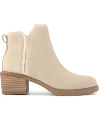 Women's Hailey Block Heel Nubuck Leather Booties