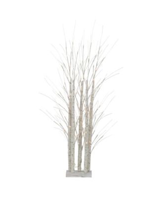 4' White Birch Twig Tree Cluster Christmas Decoration