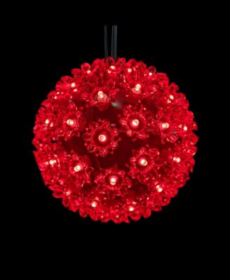 LED Starlight Sphere Hanging - 6-Inch - Red Lights