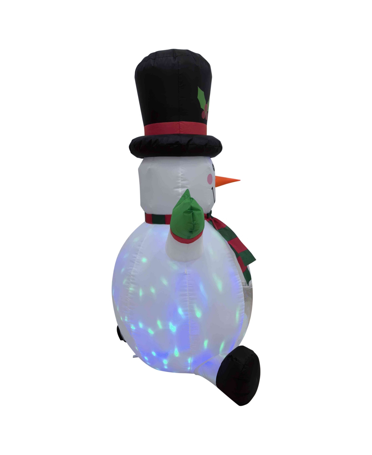 Northlight Inflatable Snowman With Top Hat In Multicolor