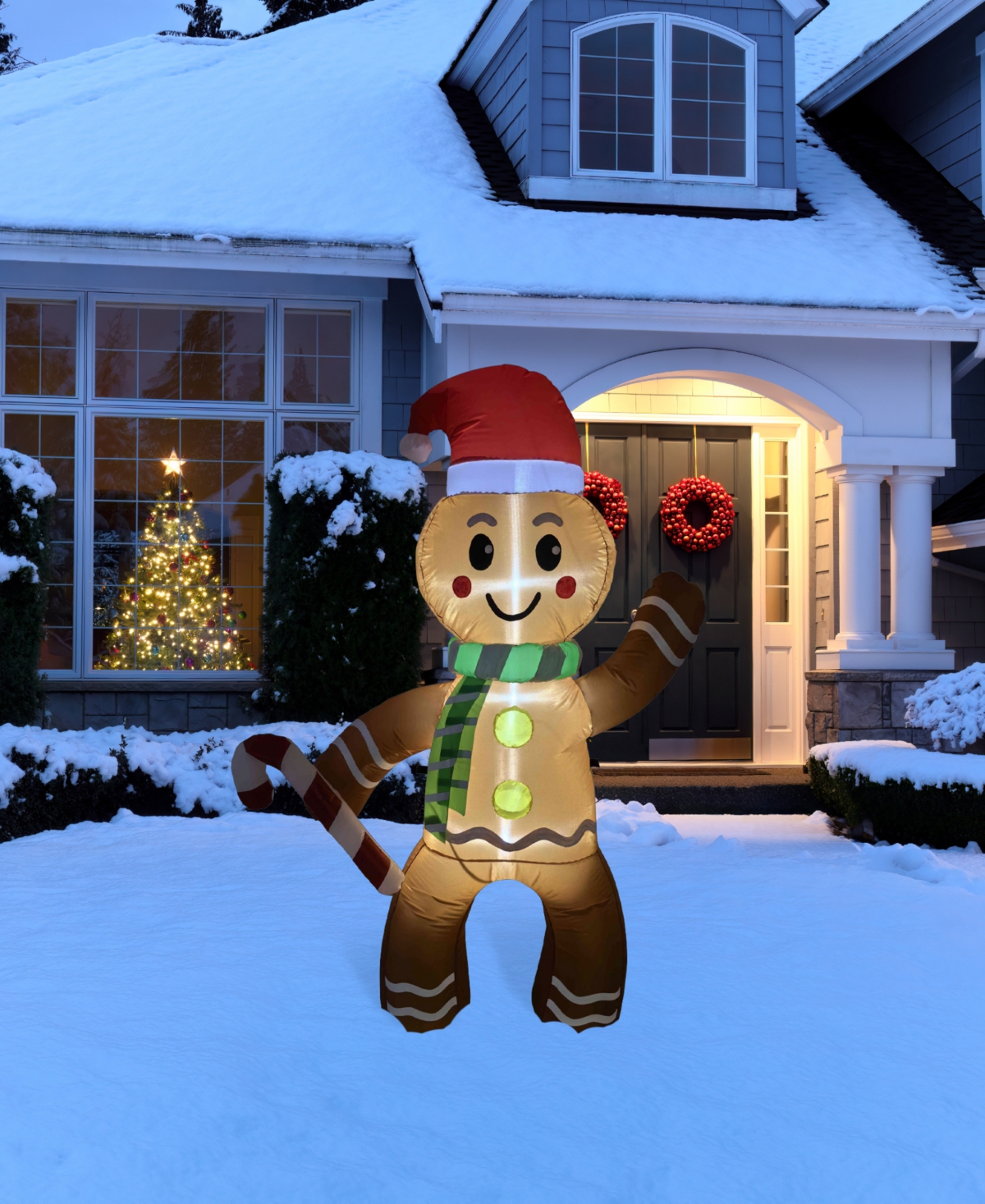 Northlight Inflatable Gingerbread Man In Brown