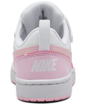 Little Girls Court Borough Low Recraft Adjustable Strap Casual Sneakers from Finish Line