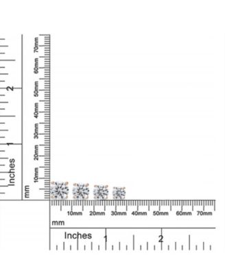 Round Solitaire CZ Stud Earrings Rose Gold Plated 925 Sterling Silver