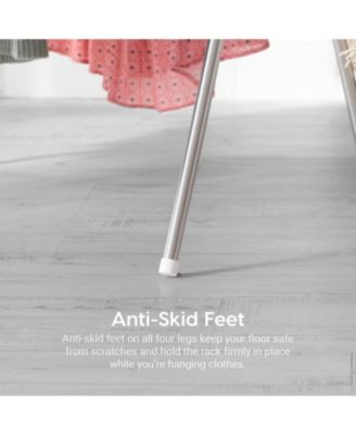 USA Foldable Clothes Drying Rack with Extendable Rods for Large Laundry Loads