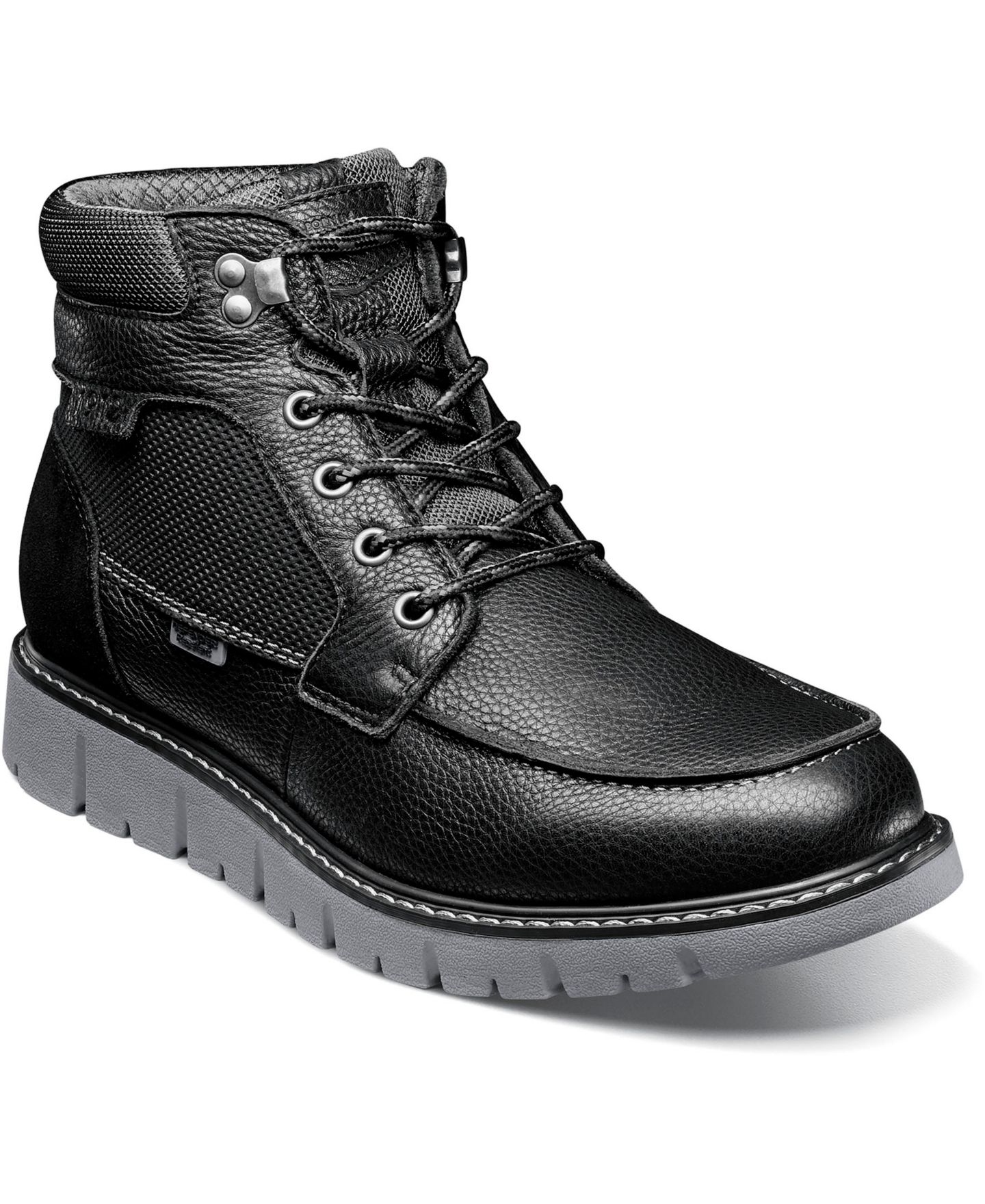 Мужские ботинки Nunn Bush Karnak Moc Toe Boot, цвет: Чёрный — фото 1