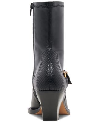 Women's Rave Pointed-Toe Buckled Dress Booties