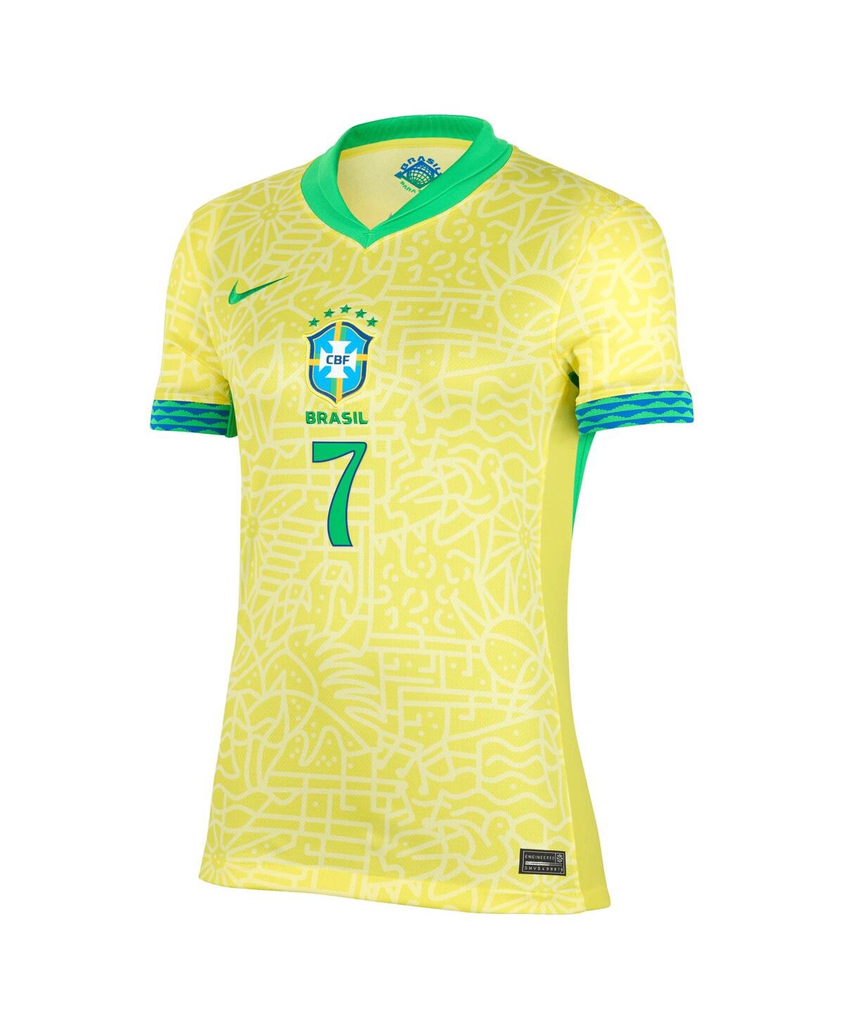 Nike Women's Vini Jr.Brazil National Team 2024 Home Replica Jersey - Yellow
