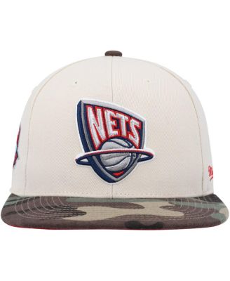 Men's Cream/Camo New Jersey Nets Hardwood Classics 35th Anniversary Off White Camo Fitted Hat