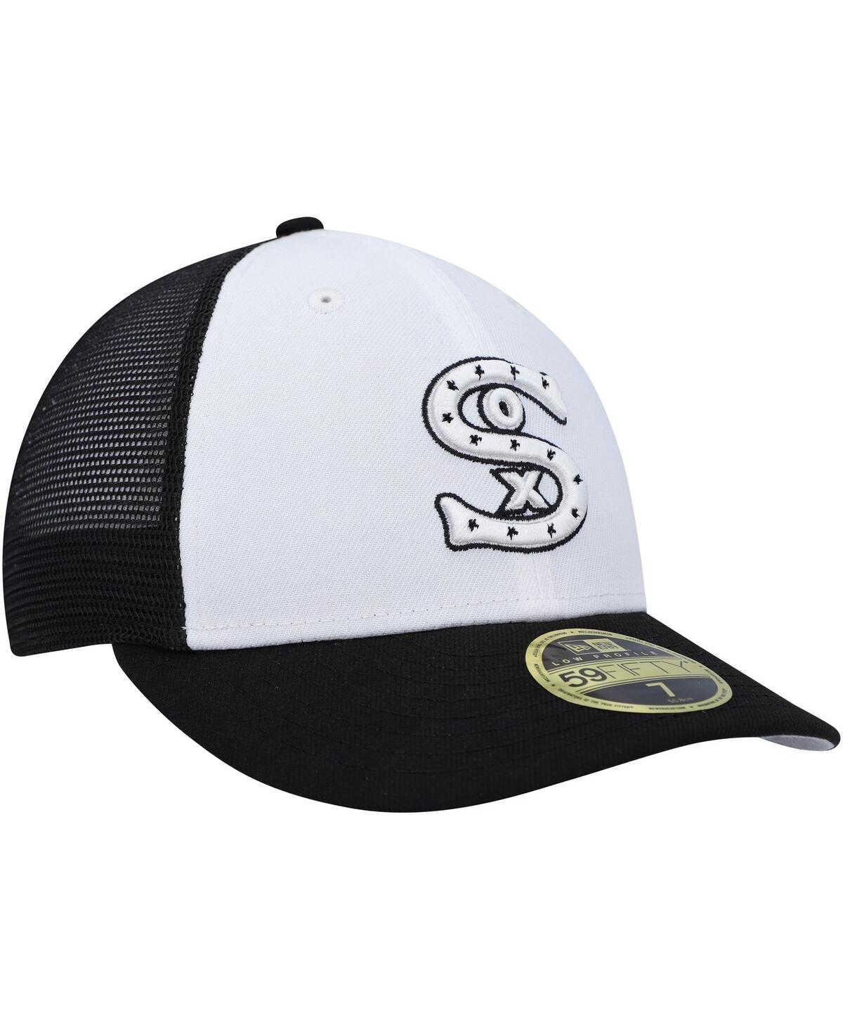 New Era Men'sBlack Chicago White Sox 2023 On-Field Batting Practice Low Profile 59FIFTY Fitted Hat - White, Black