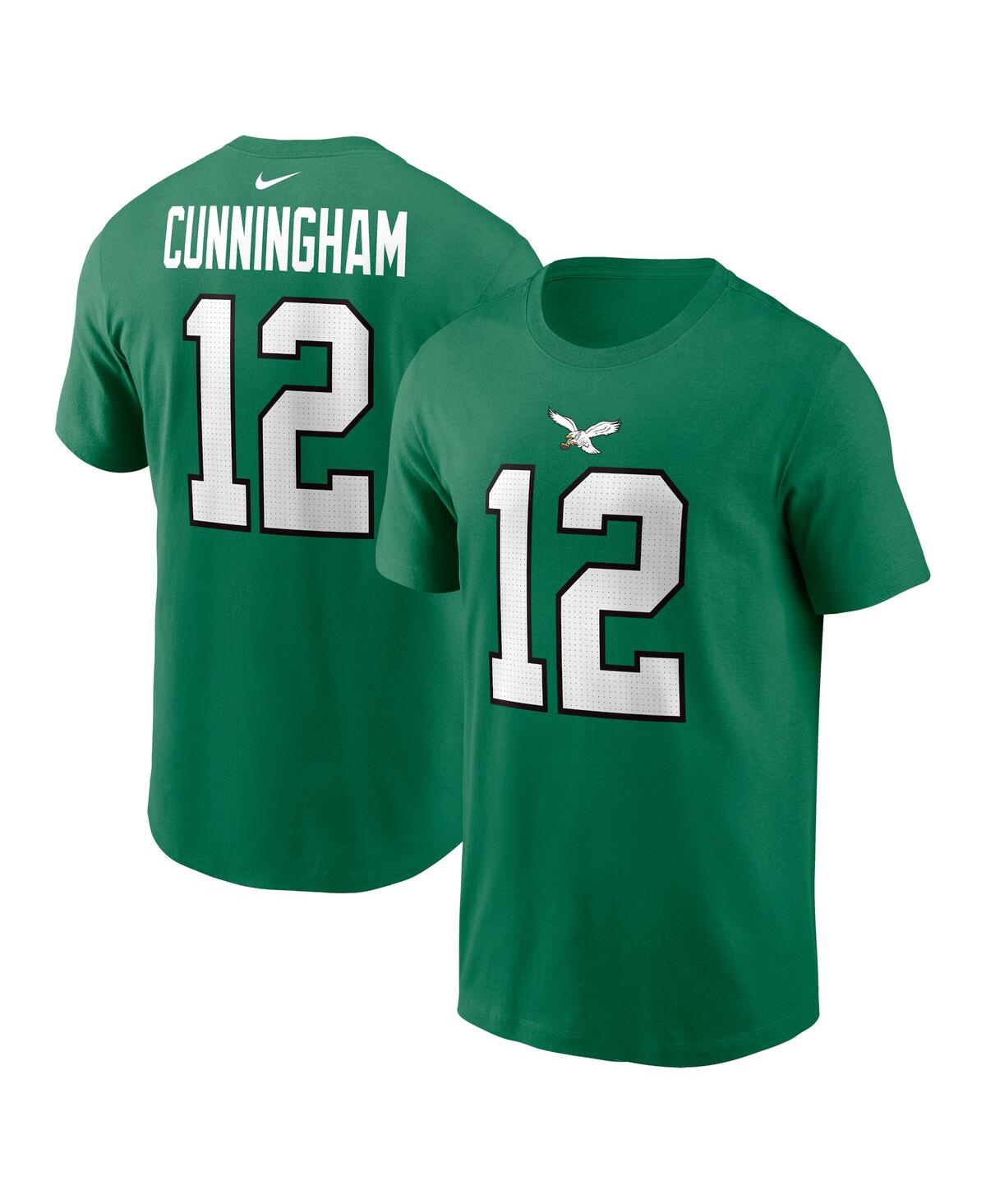 Nike Men's Randall Cunningham Kelly Green Philadelphia Eagles Retired Player Name Number T-shirt In Kelly Gree