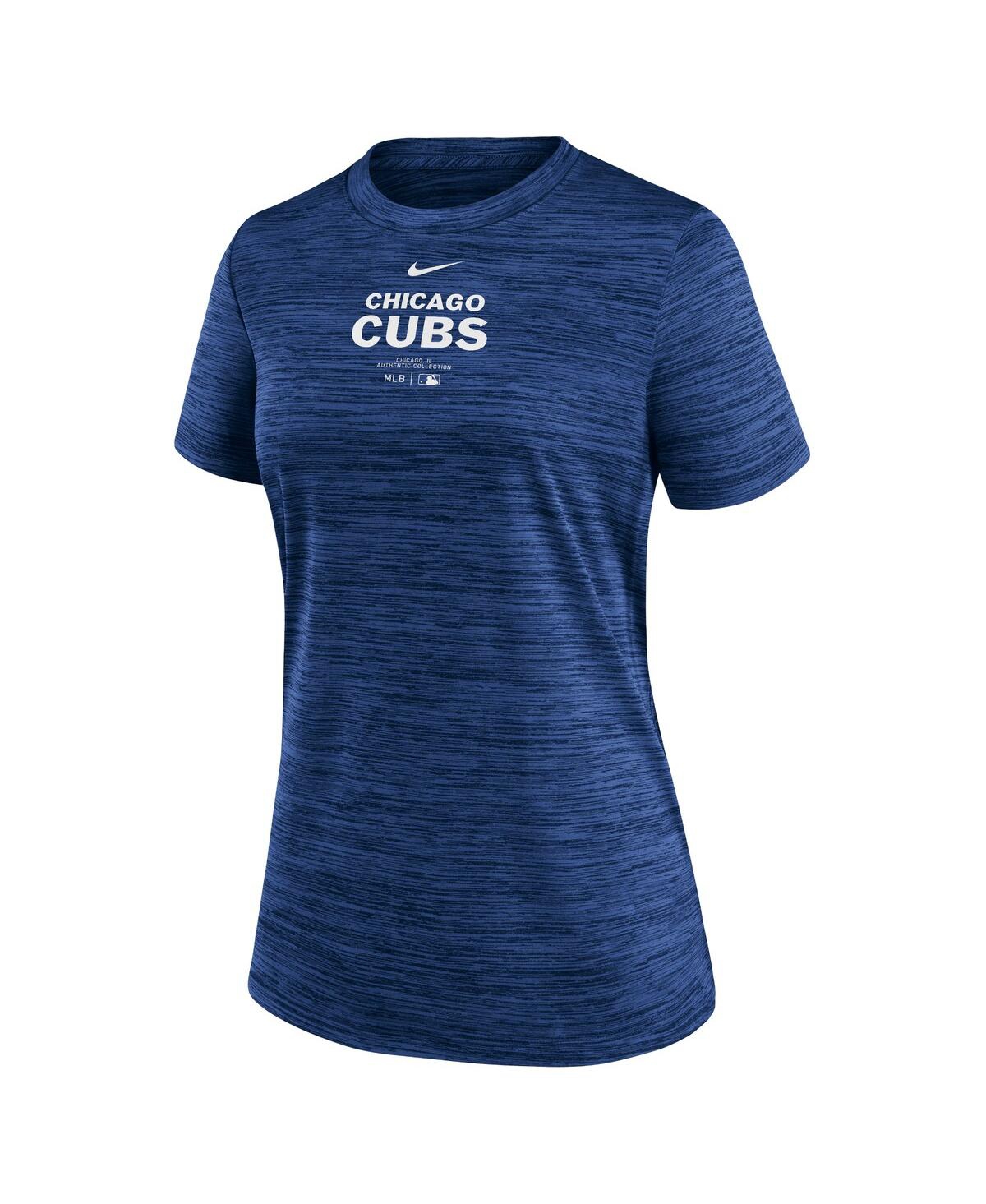 Nike Women's Royal Chicago Cubs Authentic Collection Velocity Performance T-shirt In Royal
