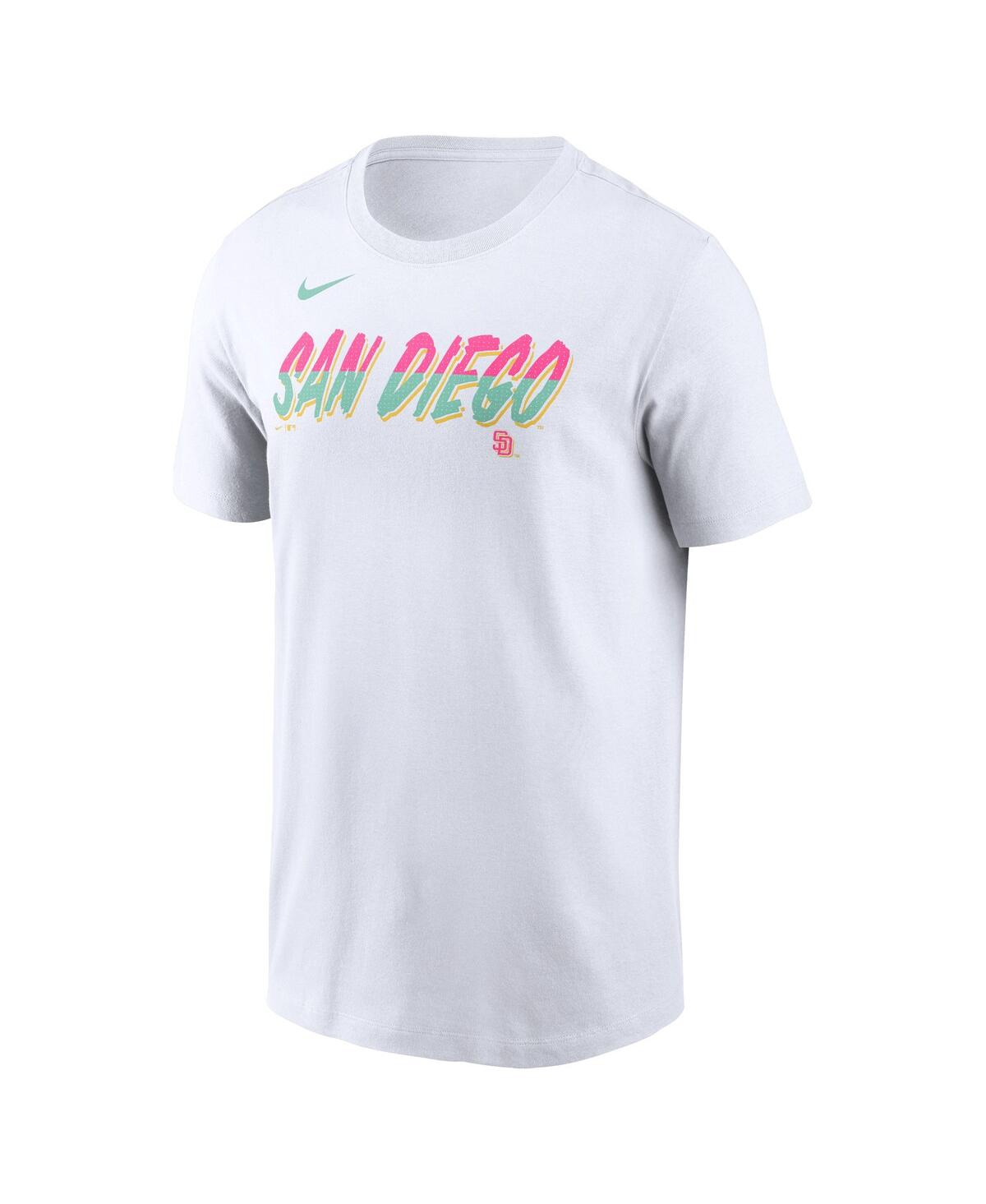 Nike White San Diego Padres 2022 City Connect Wordmark T-shirt In White