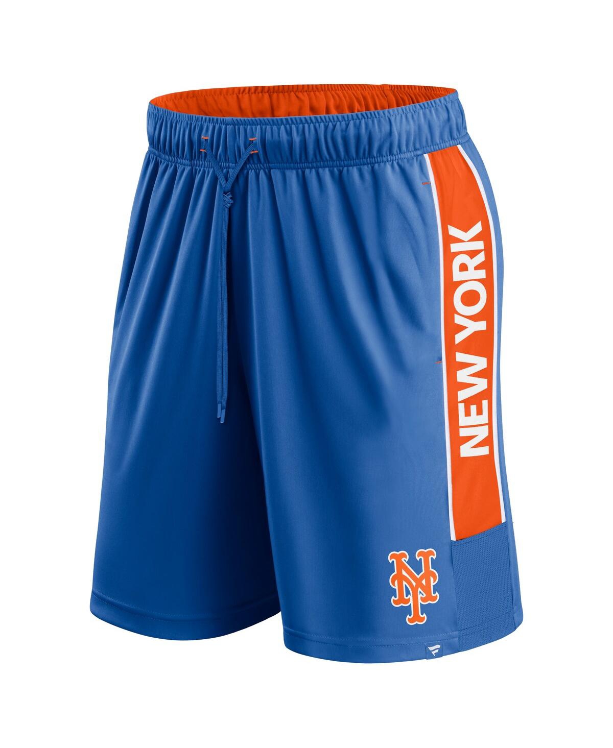 Fanatics Men'sNew York Mets Win the Match Defender Shorts - Royal, Orange