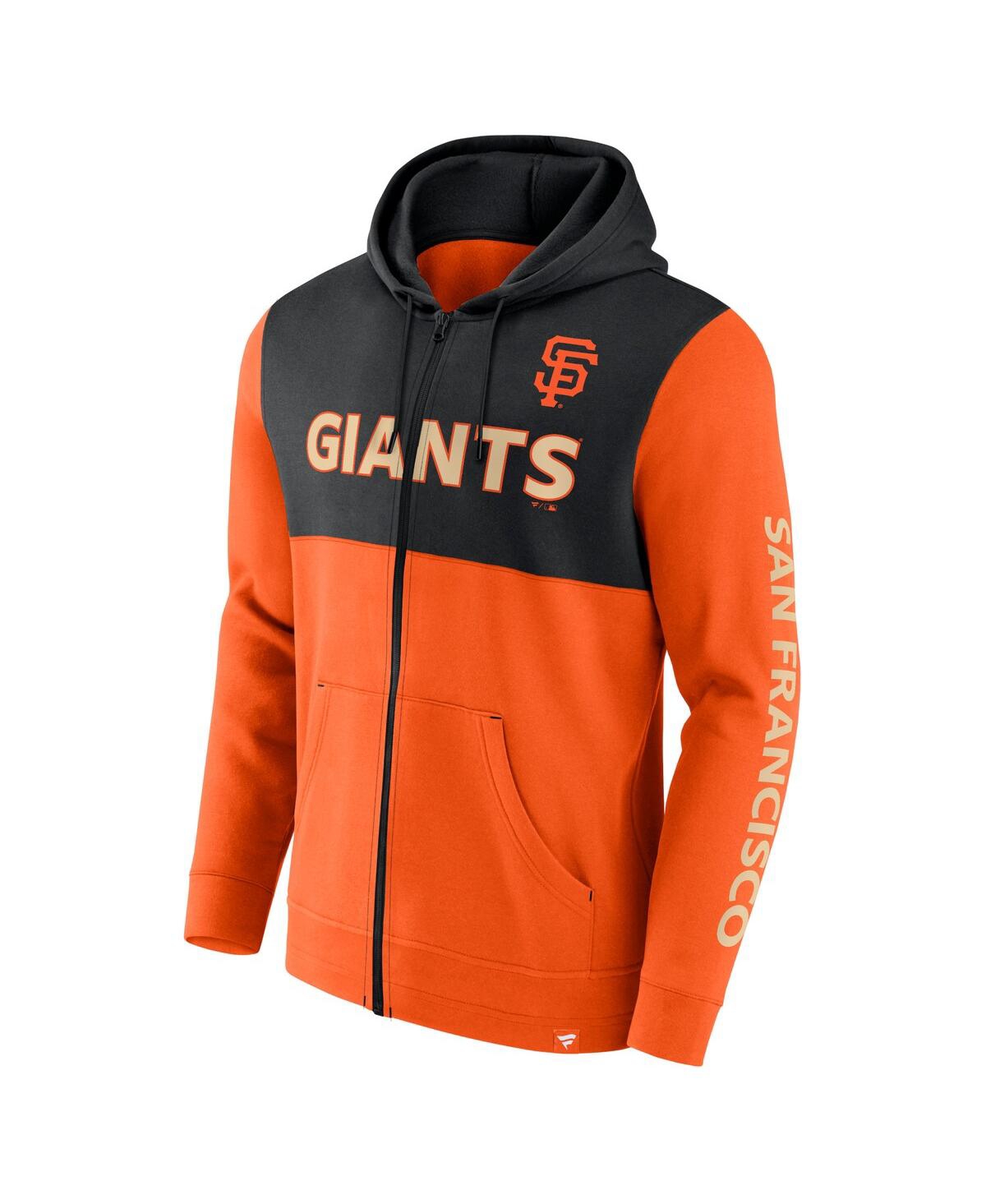Fanatics Men's Orange/black San Francisco Giants Ace Hoodie Full-zip Sweatshirt In Orange,black