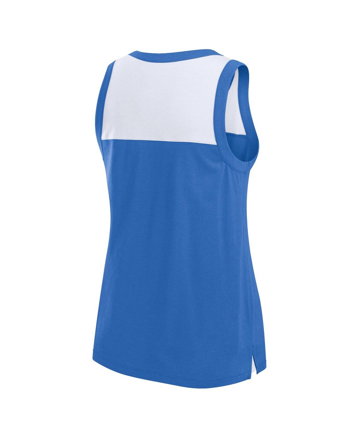 Fanatics Women'sLos Angeles Chargers Sequin Tank Top - Powder Blue, White
