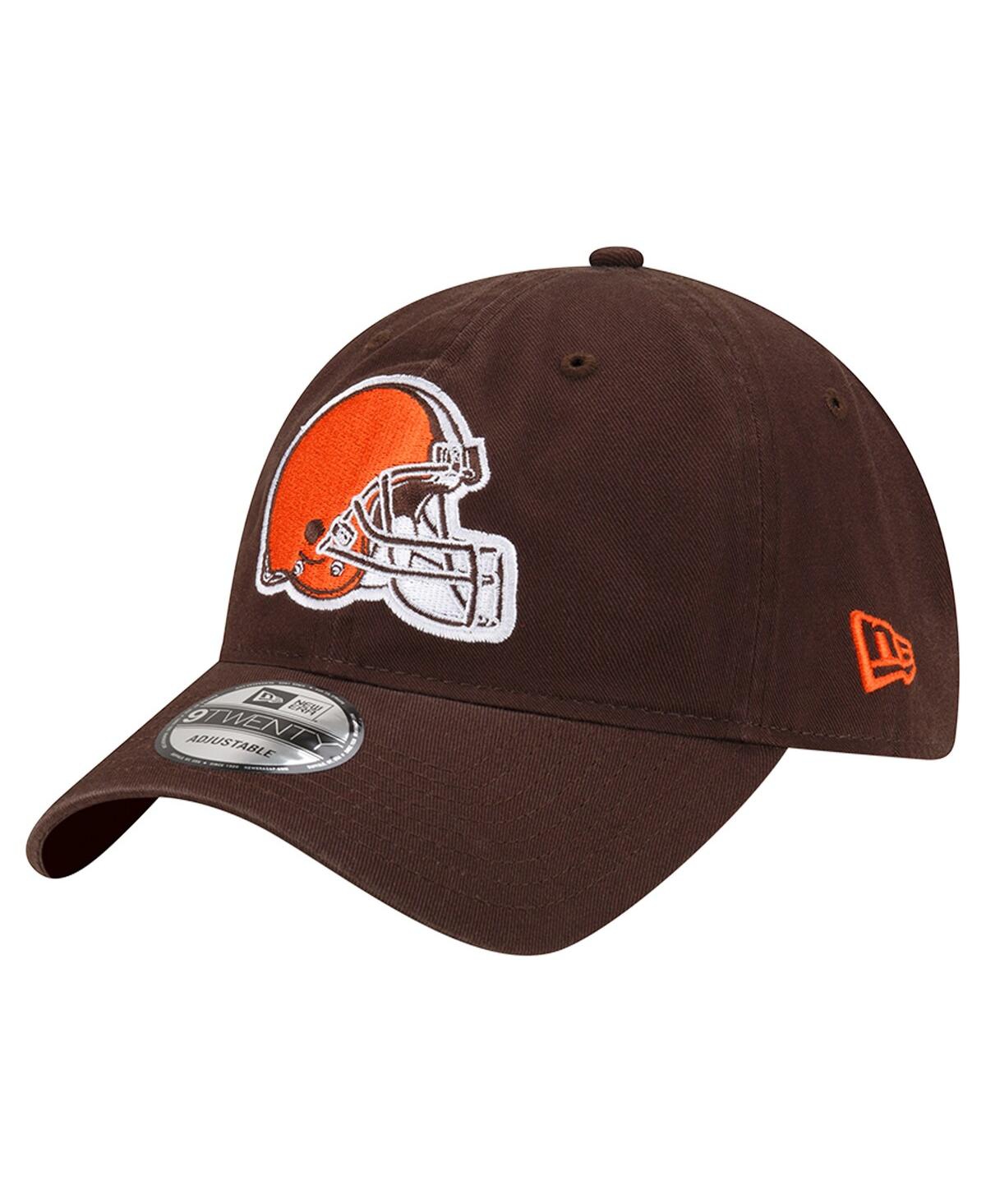 NEW ERA MEN'S BROWN CLEVELAND BROWNS DISTINCT 9TWENTY ADJUSTABLE HAT 