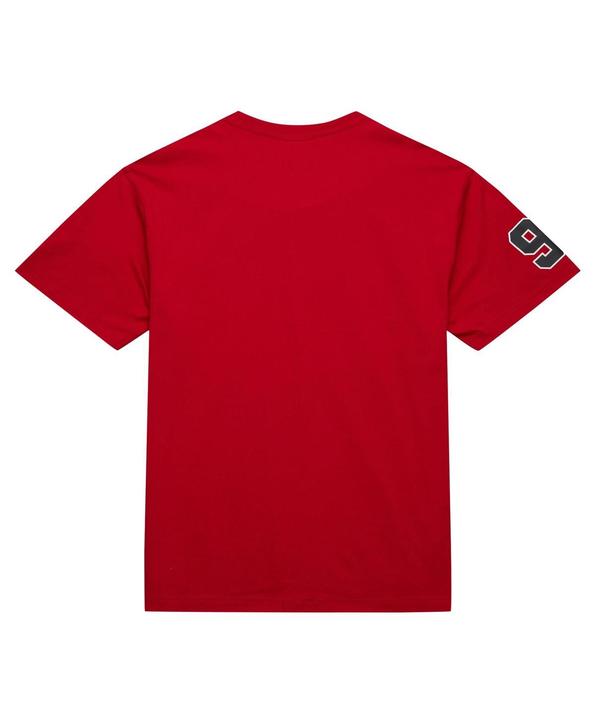 Mitchell & Ness Men's Dennis RodmanChicago Bulls Premium Nickname T-Shirt - Red