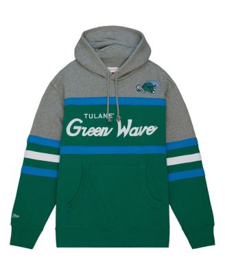 Men's Green Tulane Green Wave Head Coach Pullover Hoodie