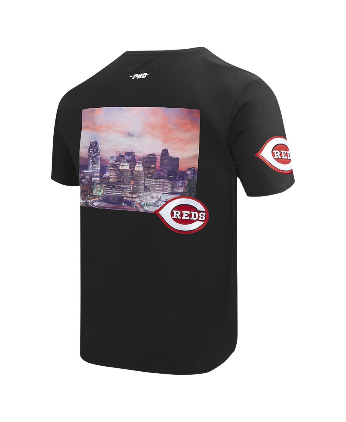 Pro Standard Men'sCincinnati Reds Cityscape T-Shirt - Black