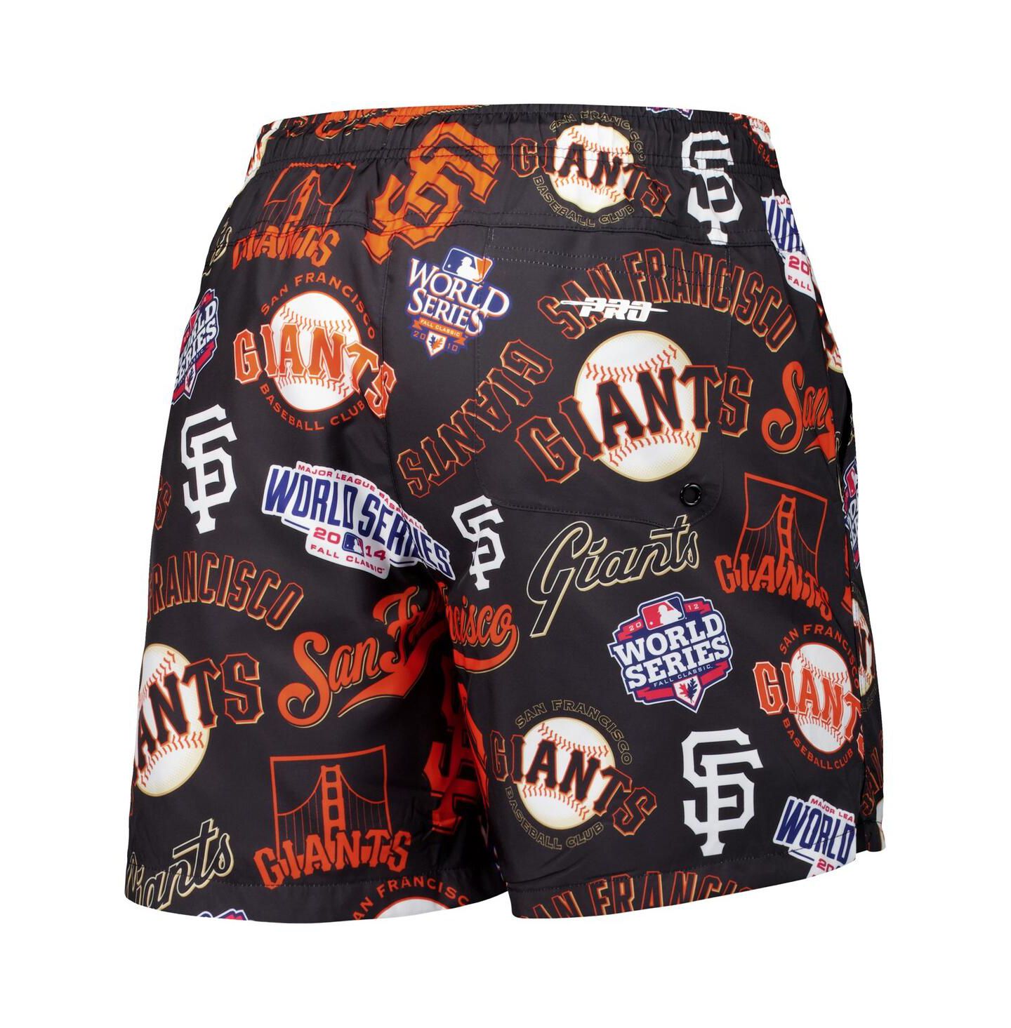 Мужские шорты Pro Standard Black San Francisco Giants Toss Logo Woven — фото 2
