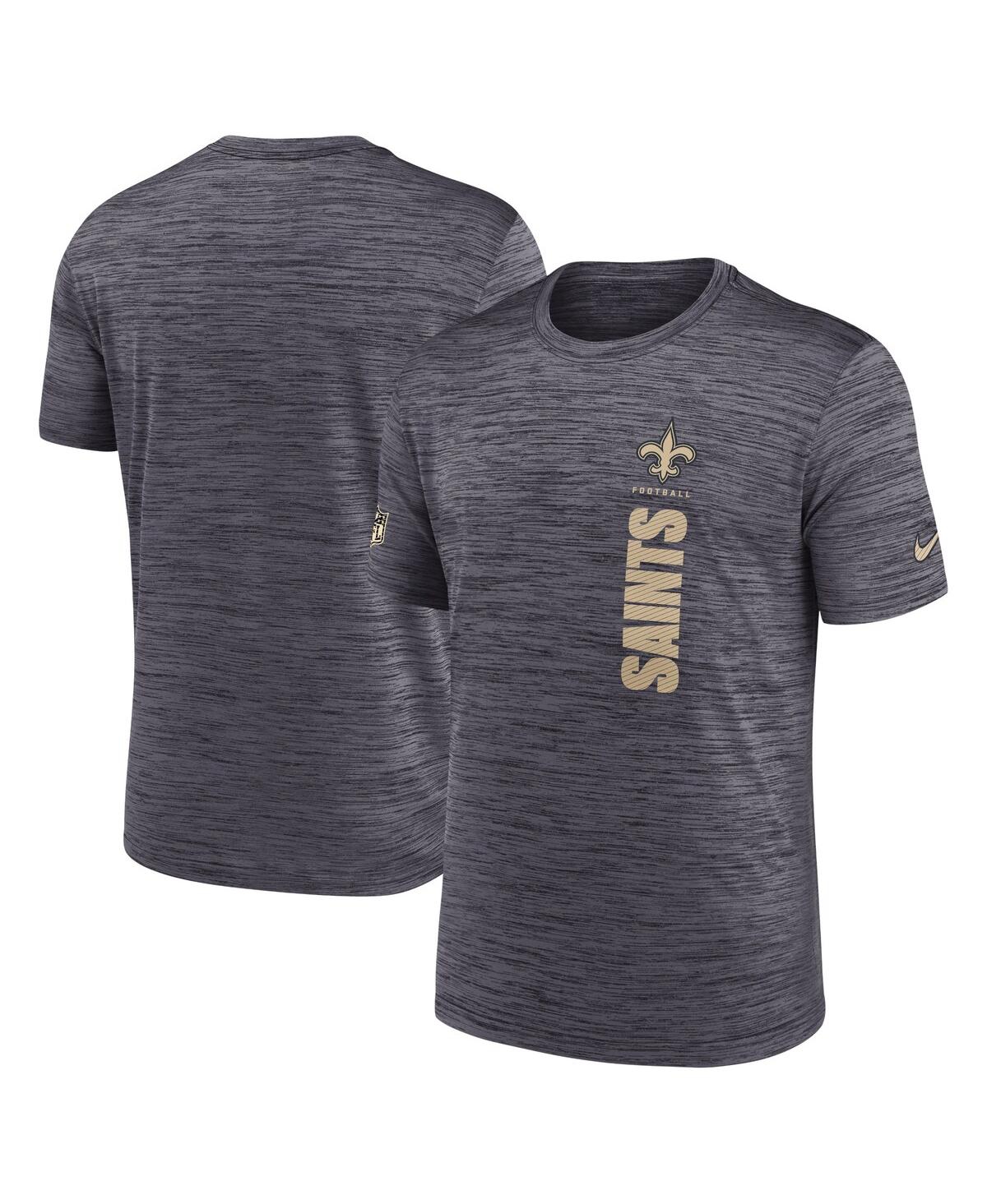 Nike Men's Black New Orleans Saints 2024 Sideline Velocity Performance T-shirt In Black
