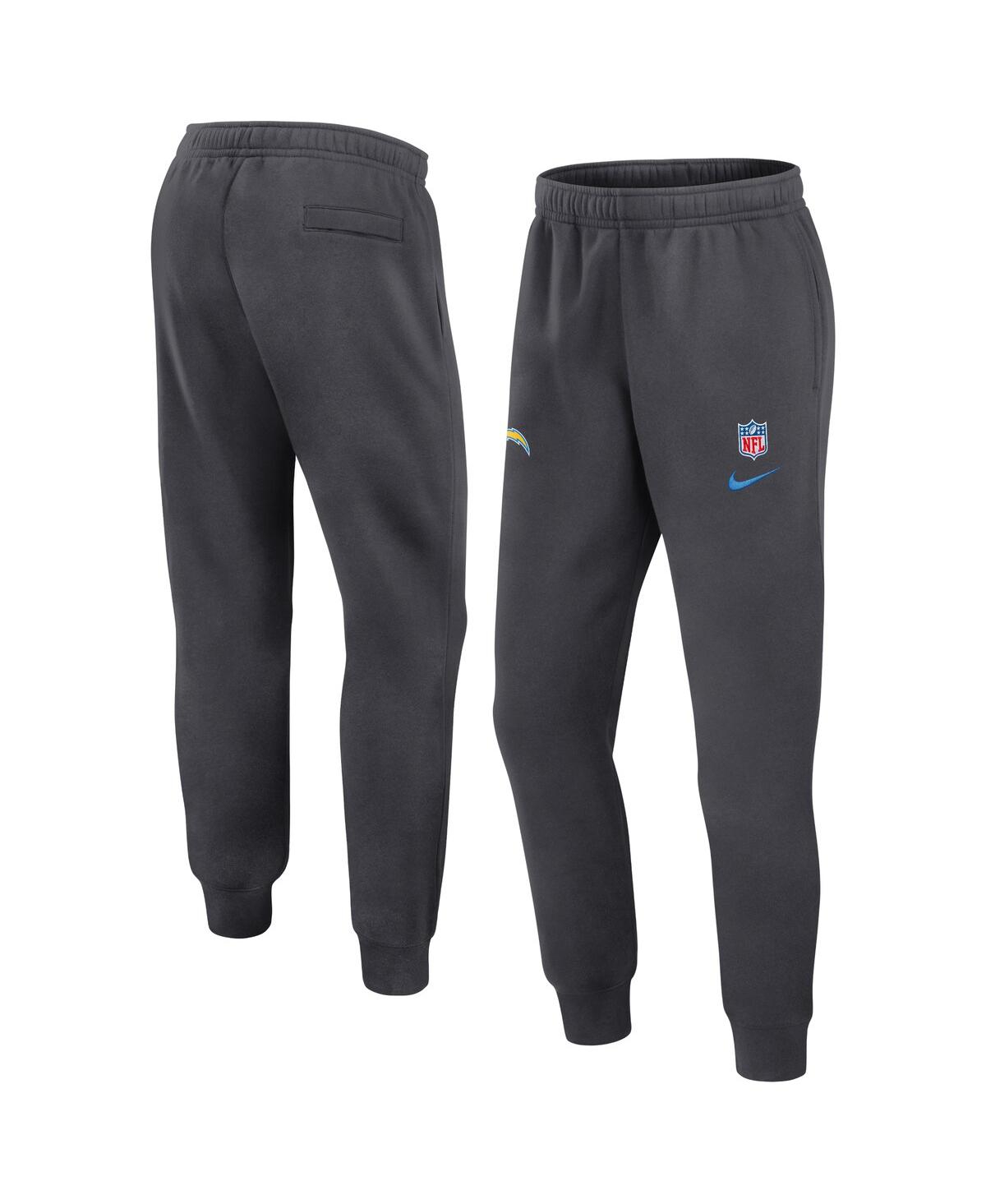 Nike Men's Anthracite Los Angeles Chargers 2024 Sideline Club Pants In Anthracite