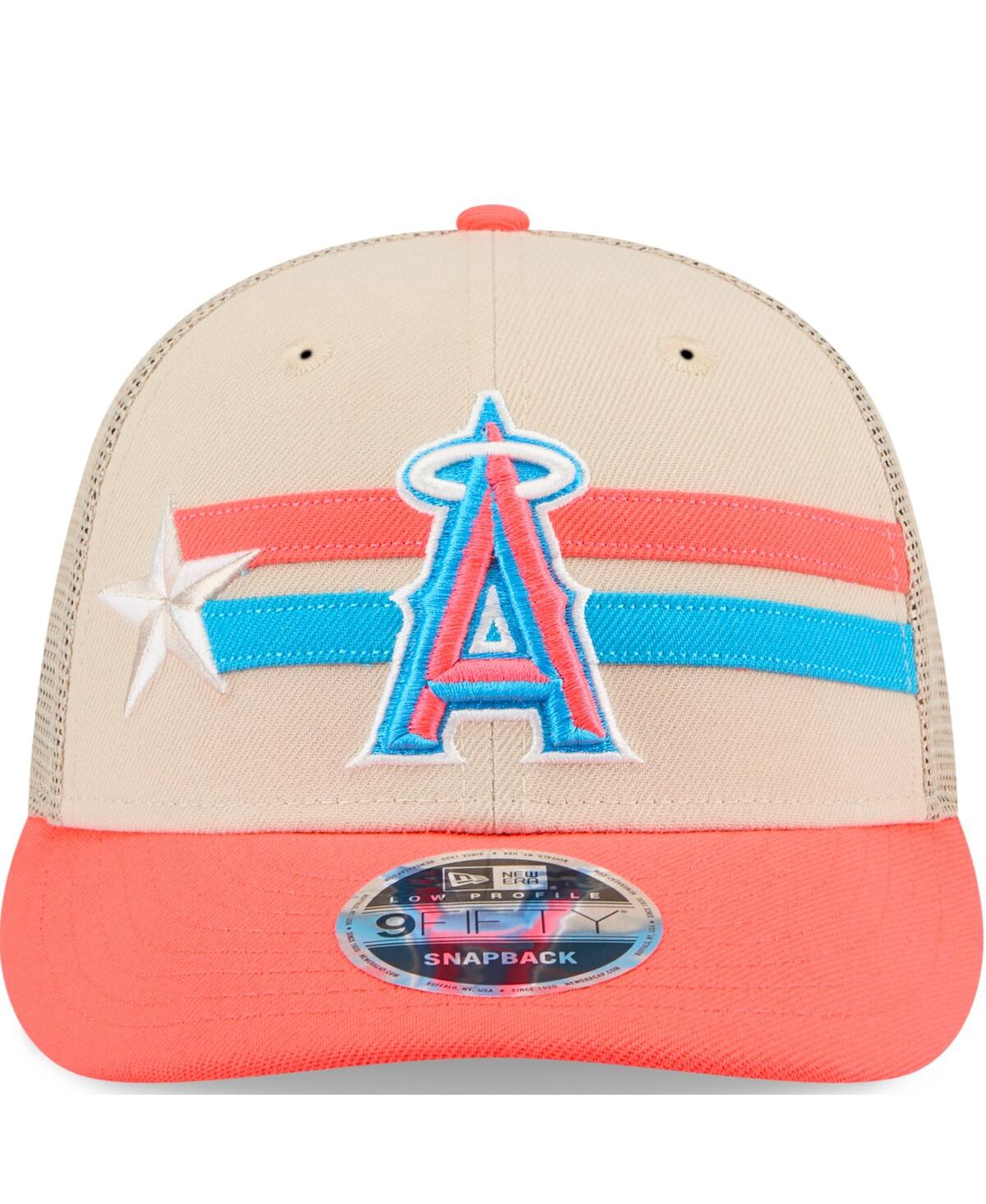 New Era Men's Cream Los Angeles Angels 2024 Mlb All-Star Game Meshback Low Profile 9FIFTY Snapback Hat