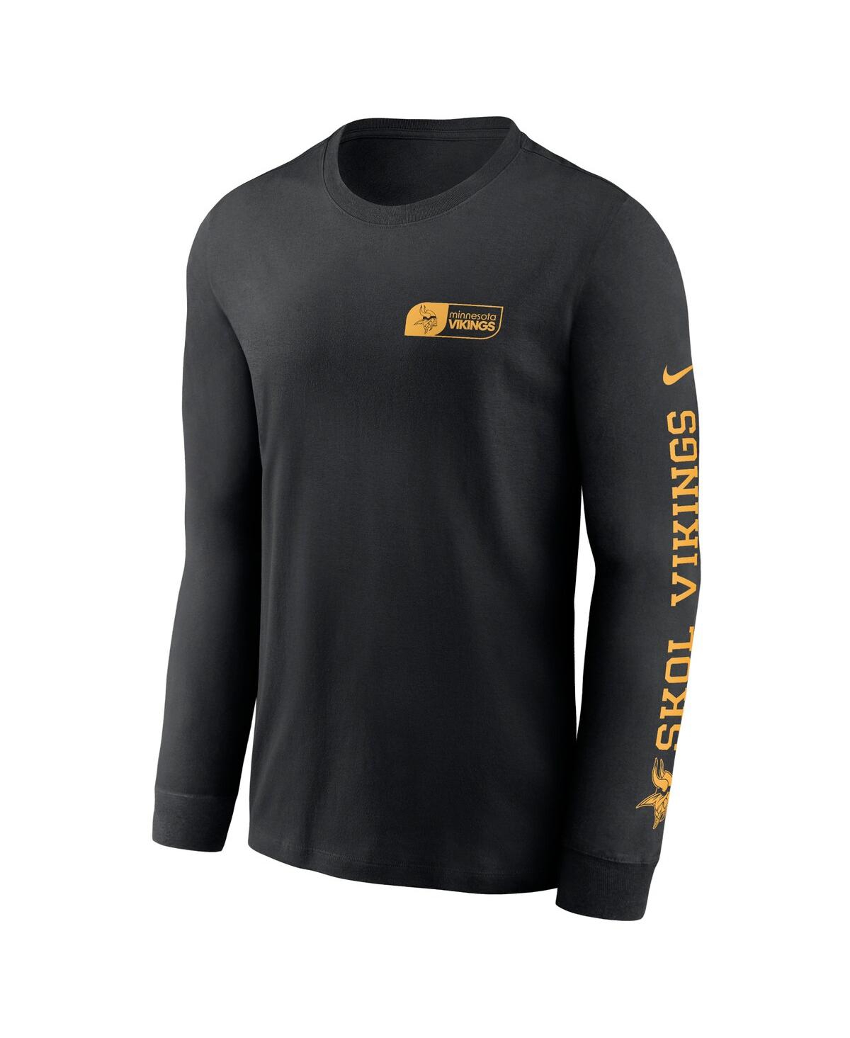 Nike Men'sMinnesota Vikings All Out Long Sleeve T-Shirt - Black
