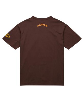 Men's Tony Gwynn Brown San Diego Padres Cooperstown Collection Heavyweight Premium Player vintage-like Logo T-Shirt