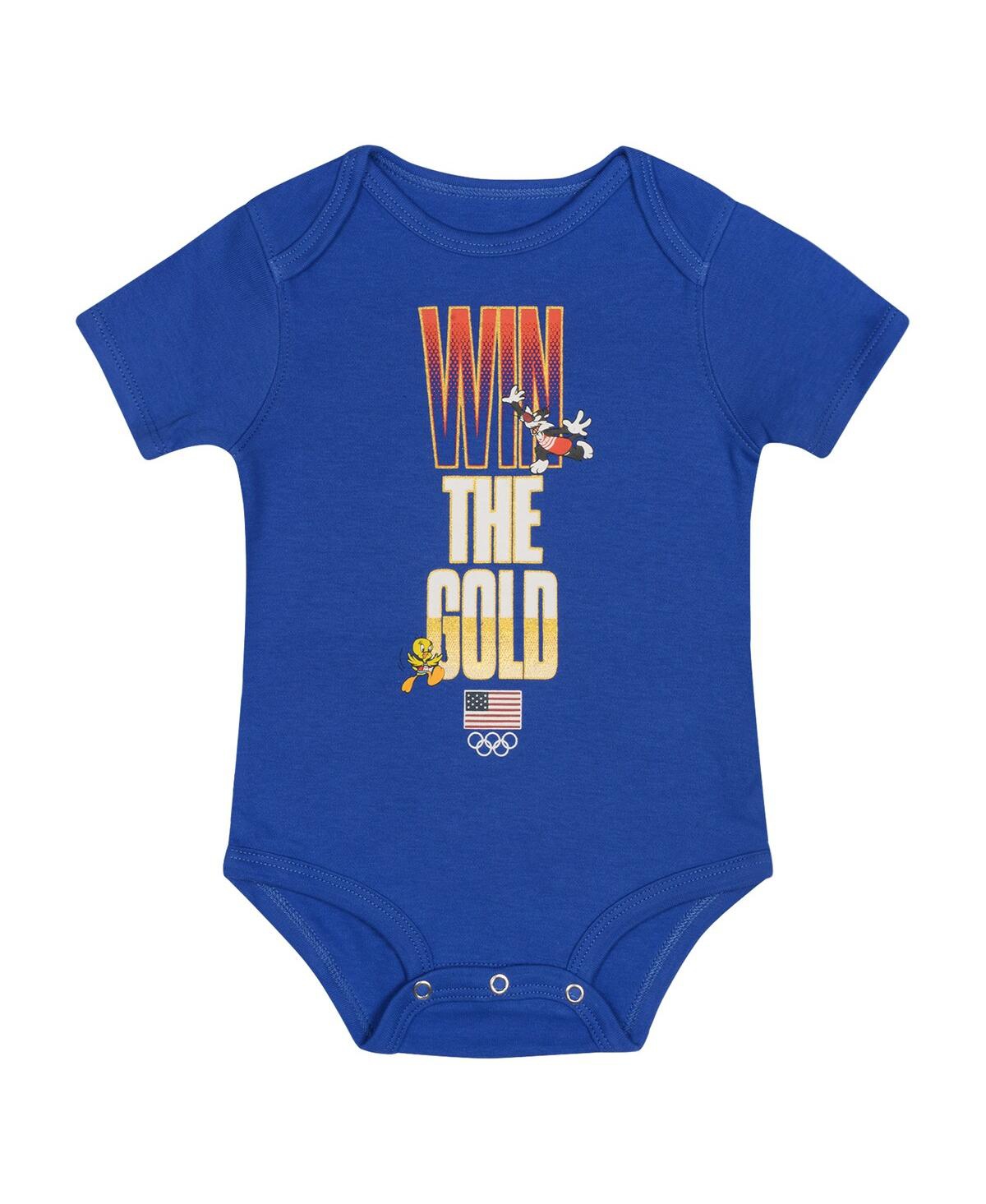 Outerstuff Newborn Baby Boys and GirlsTeam Usa Looney Tunes Three-Pack Bodysuit Set - Red