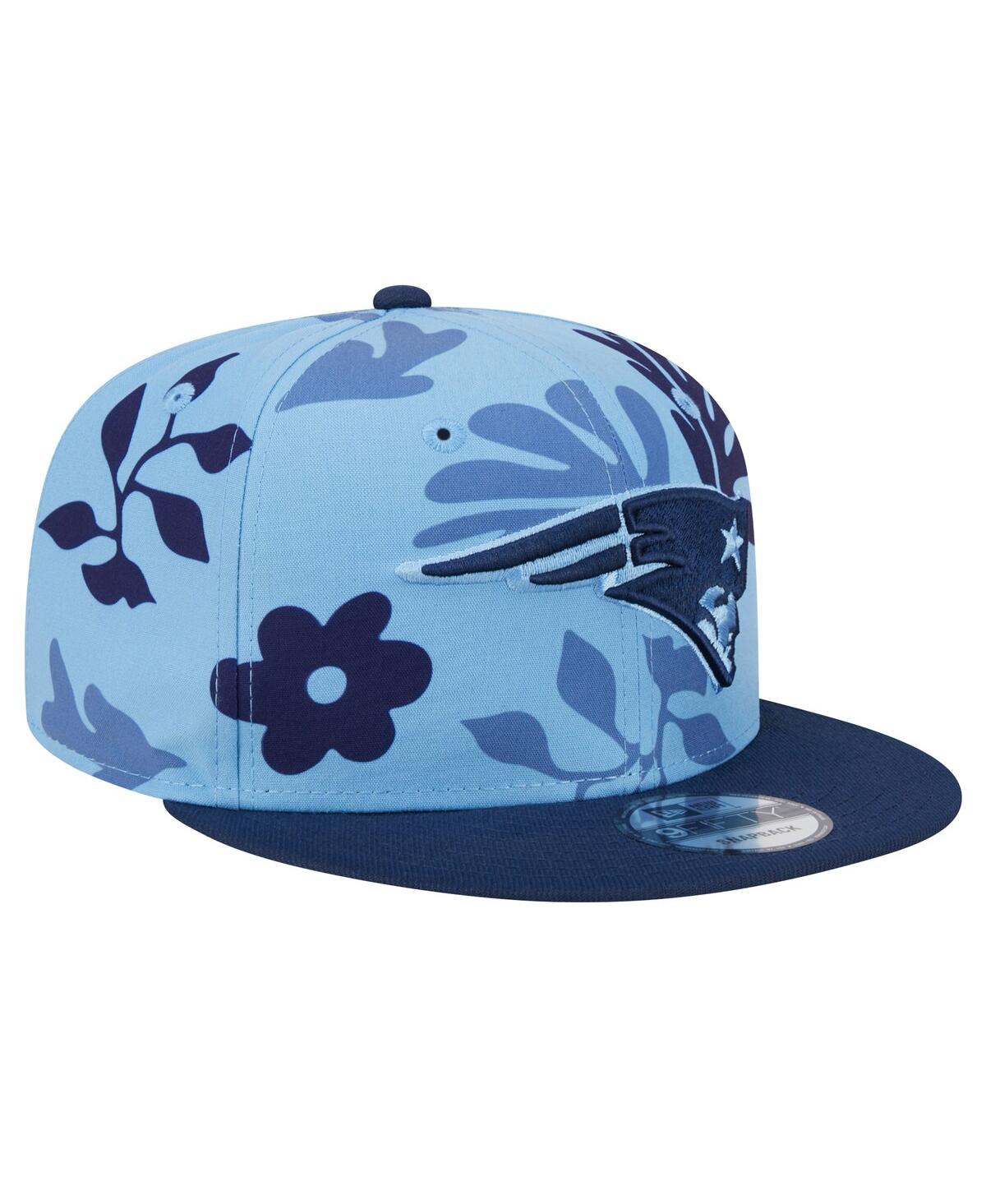 New Era Men'sNew England Patriots Leafy 9FIFTY Snapback Hat - Light Blue
