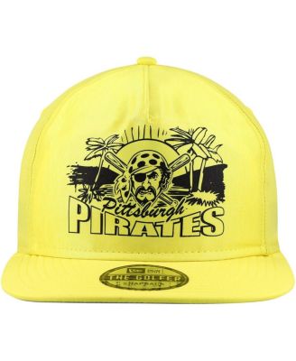 Men's Yellow Pittsburgh Pirates Neon Golfer Snapback Hat