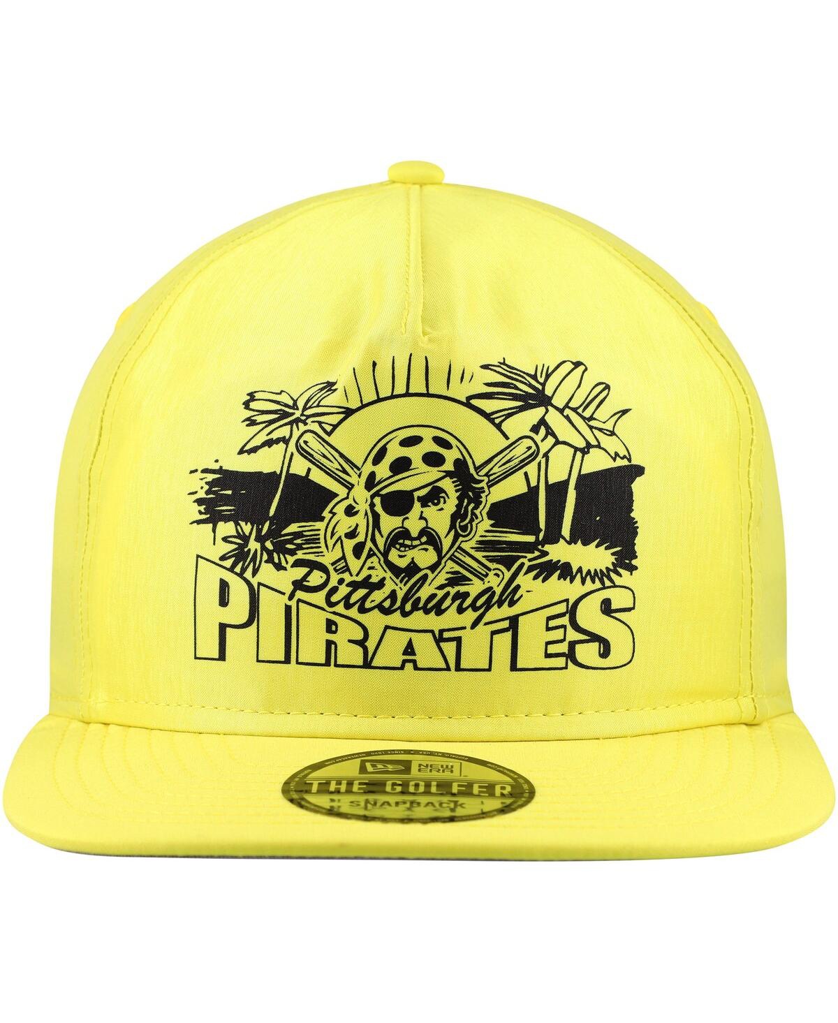 New Era Men's Yellow Pittsburgh Pirates Neon Golfer Snapback Hat In Yellow