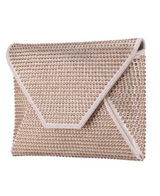 Crystal Encrusted Square Envelope Clutch