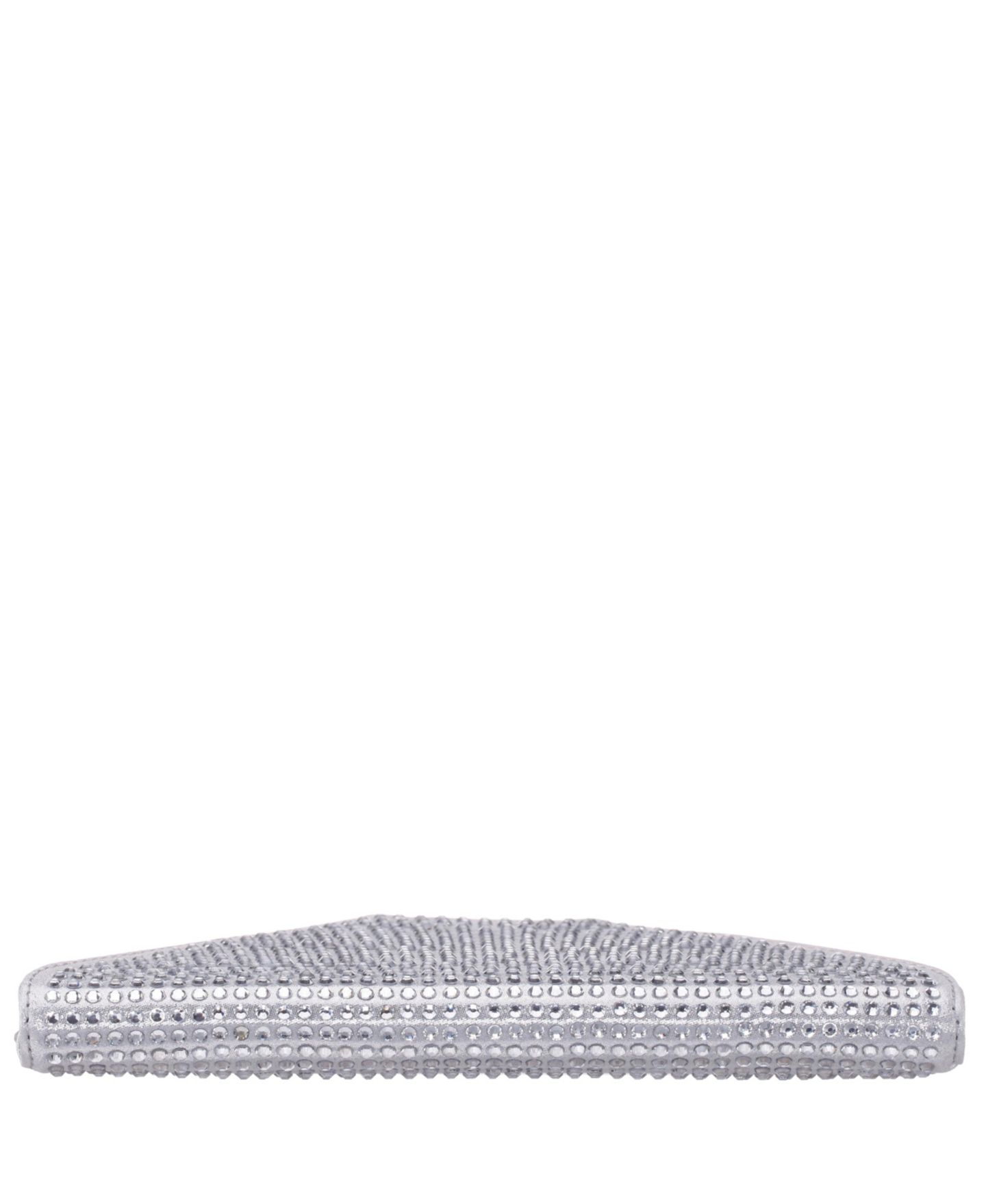 Женский клатч Nina Crystal Encrusted Square Envelope Clutch, цвет: Золотой — фото 11