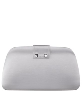 Crystal Embellished Tab Minaudiere Clutch