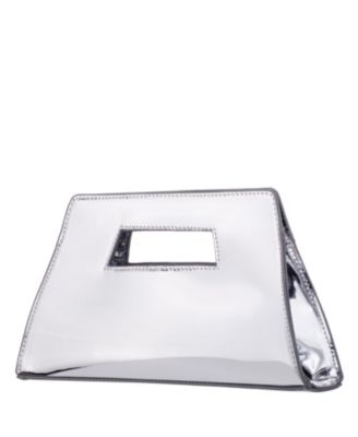 Cut Out Handle Trapezoid Clutch
