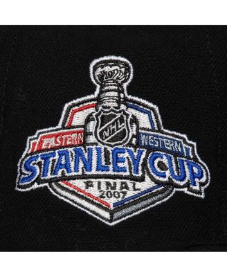 Men's Black Anaheim Ducks Core Top Spot Snapback Hat