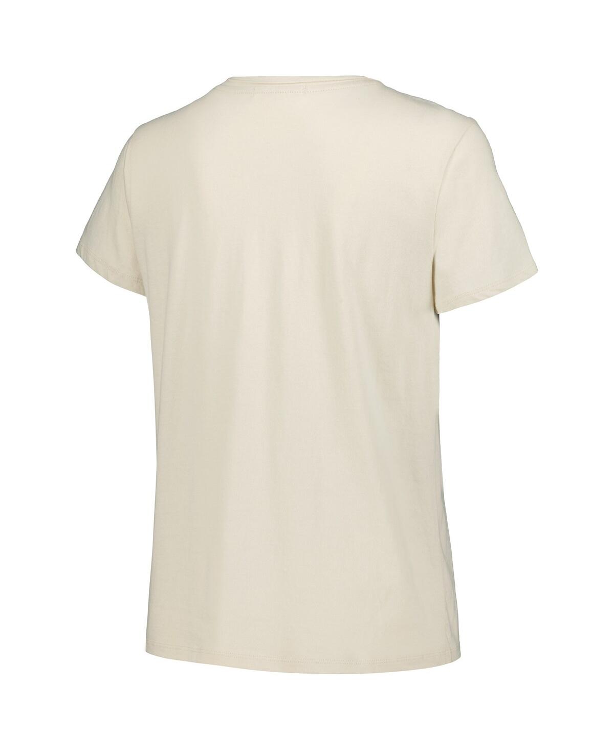 '47 Brand Women'sAtlanta Braves Imprint Frankie T-Shirt - Oatmeal