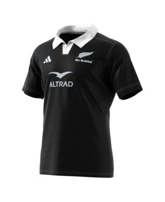 Men's Black New Zealand Rugby 2024/25 Home Replica Jersey