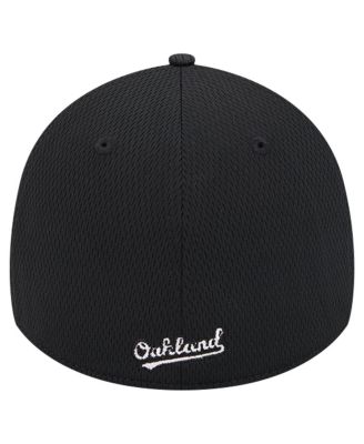 Men's Black Oakland Athletics Active Dash Mark 39THIRTY Flex Hat