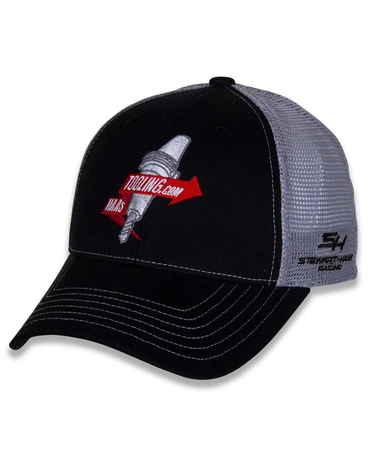 Stewart-Haas Racing Team Collection Men'sRyan Preece Haas Tooling Team Sponsor Adjustable Hat - Black